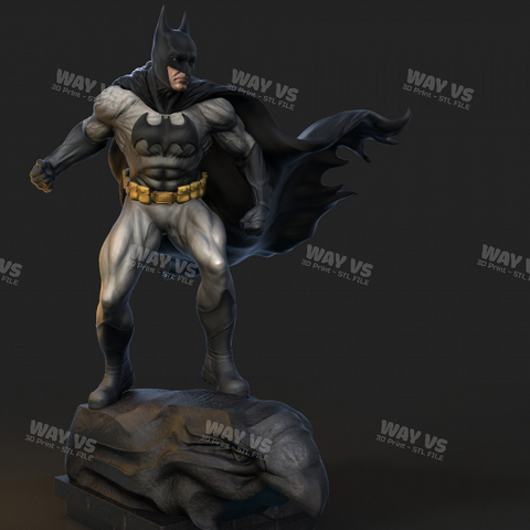 Batman on a roof 3D Print - STL file