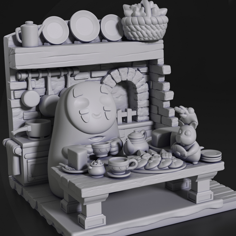 Chibi No Face from Spirited Away 3D Print - STL file