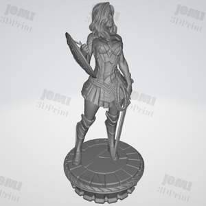 Wonder Woman Statue 3D Prints STL File