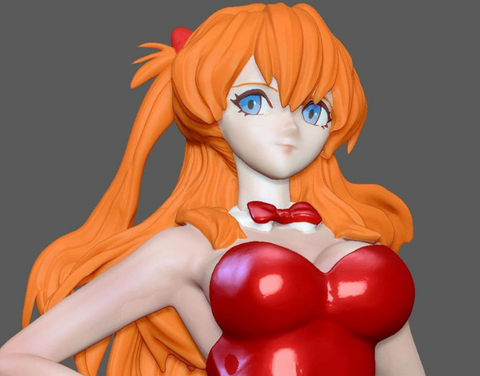 Asuka Langley Sexy Bunny Evangelion 3D Print - STL file