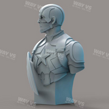 Captain America Bust 3D Prints STL File