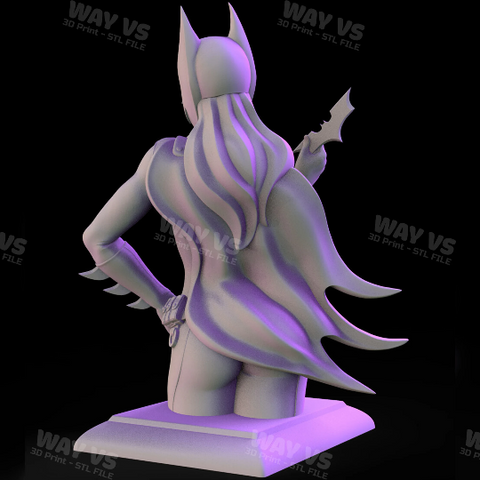 Girl Bust Bat 3D Prints STL File