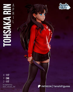 Tesnhi Figures - Fate - Rin Tohsaka 3D Print - STL file