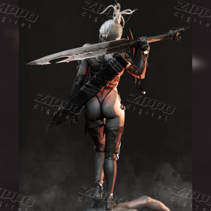 Warrior Lady 3D Print - STL file