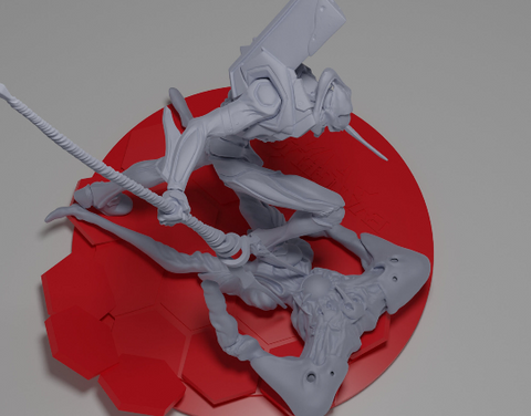 Evangelion Eva 01 vs 3rd Angel Sachiel 3D Print - STL file