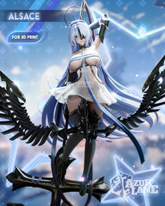 Hybris Studios  -  Azur Lane  -  Alsace  -  3D Print Model 3D Print - STL file - 3D Print STL File for Resin Printer