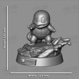 Poke Welcome Pack Bulbasaur Charmander Squirtle 3D Prints STL File