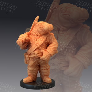 Gear Town Hippo Soldier 3D Print - STL file