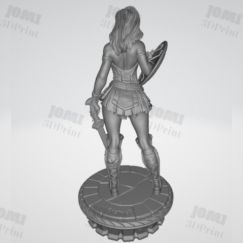 Wonder Woman Statue 3D Prints STL File