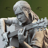 Ellie with Guitar 3D Prints STL File