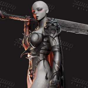 Warrior Lady 3D Print - STL file
