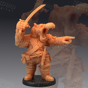 Gear Town Hippo Soldier 3D Print - STL file
