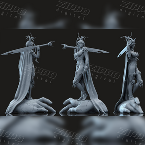Warrior Lady 3D Print - STL file