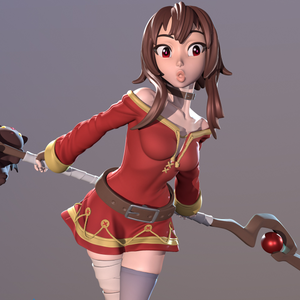 Megumin Explosion 3D Print - STL file