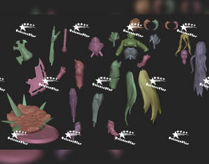 Overlord Diorama - Ainz, Albedo and Shalltear 3D Prints STL File
