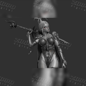 Warrior Lady 3D Print - STL file