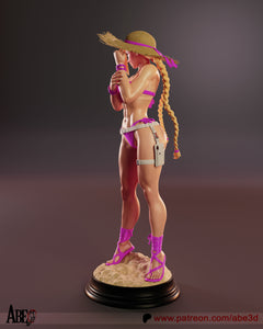Abe3D - Cammy SF6 Costume 4 3D Print - STL file - 3D Print STL File for Resin Printer