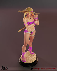 Abe3D - Cammy SF6 Costume 4 3D Print - STL file - 3D Print STL File for Resin Printer