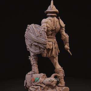 Gladiator Swordsman 3D Print - STL file - 3D Print STL File for Resin Printer