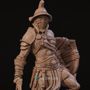 Gladiator Swordsman 3D Print - STL file - 3D Print STL File for Resin Printer
