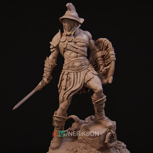 Gladiator Swordsman 3D Print - STL file - 3D Print STL File for Resin Printer