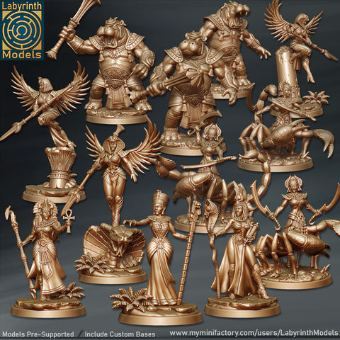 Kingdom of Kemet Collection Vol. 3 3D Print - STL file - 3D Print STL File for Resin Printer