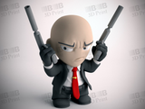 Hitman 3D Prints STL File