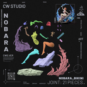 CW Studio - Jujutsu Kaisen - Nobara Kugisaki 3D Print - STL file - 3D Print STL File for Resin Printer