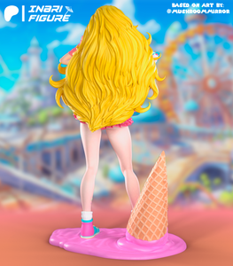 Inari Figure Princess Peach Pink Ice Cream Mario Bros