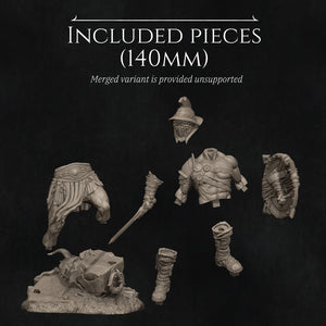 Gladiator Swordsman 3D Print - STL file - 3D Print STL File for Resin Printer