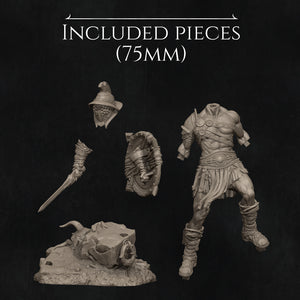 Gladiator Swordsman 3D Print - STL file - 3D Print STL File for Resin Printer