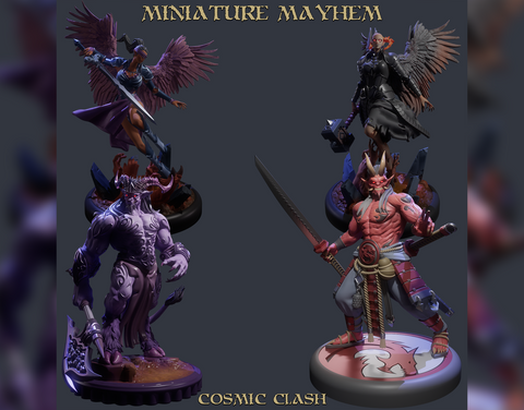 Miniature Mayhem - Cosmic Clash - 5e Stats Included