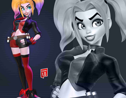 Harley Quinn Stylized