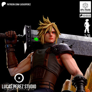 Lucas Perez Studio – Cloud Strife — 3D print model STL