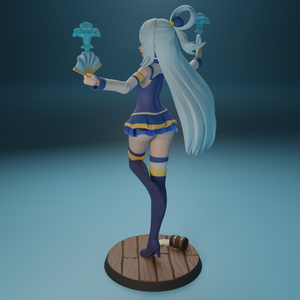 Funservice - Aqua from Konosuba anime