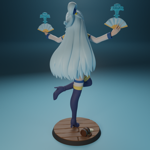 Funservice - Aqua from Konosuba anime