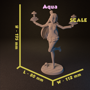 Funservice - Aqua from Konosuba anime