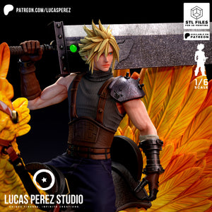 Lucas Perez Studio – Cloud Strife — 3D print model STL