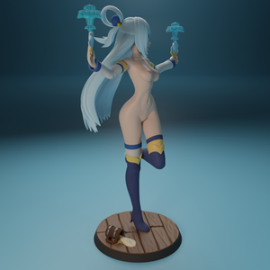 Funservice - Aqua from Konosuba anime