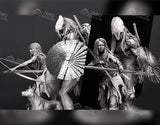 Wicked  Predator and Naru  Statue and Bust 3D Prints STL File