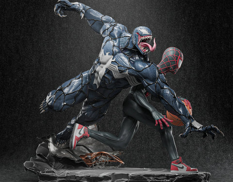 Spiderman Miles MoralesVersus Venom 3D Print - STL file