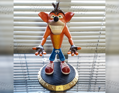 Crash Bandicoot Washed 3D Print - STL file