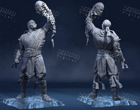 Sub Zero From Mortal Kombat 3D Print - STL file