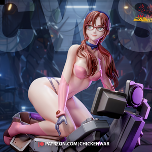 CW Studio - Evangelion - Mari Makinami 3D Print - STL file - 3D Print STL File for Resin Printer