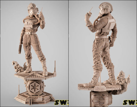 SW3D Elite Tie Fighter Sculpture
