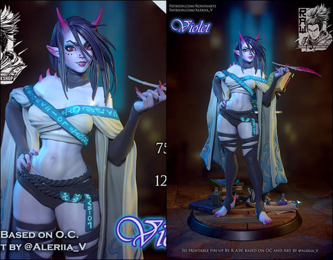 Ronin Art Workshop Violet Pose 2.75mm and 120mm