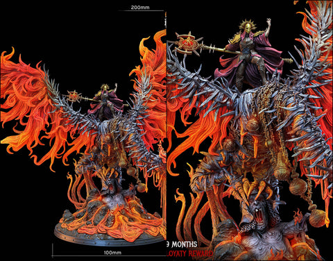 Grand magus and War Phoenix - 100mm base