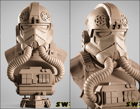 SW3D Elite Tie Fighter Portrait Bust