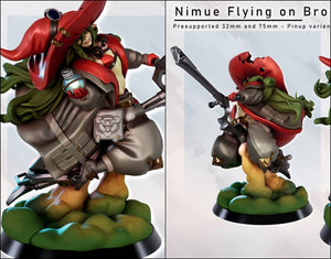 Nimue on Broom