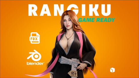 Rangiku Matsumoto - Bleach Game Ready - Low Poly Low-poly 3D model